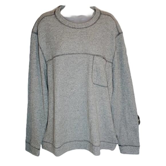 Toad & Co Breithorn Crew Crewneck Gray Heathered Sweater SZ XXL - Picture 1 of 8